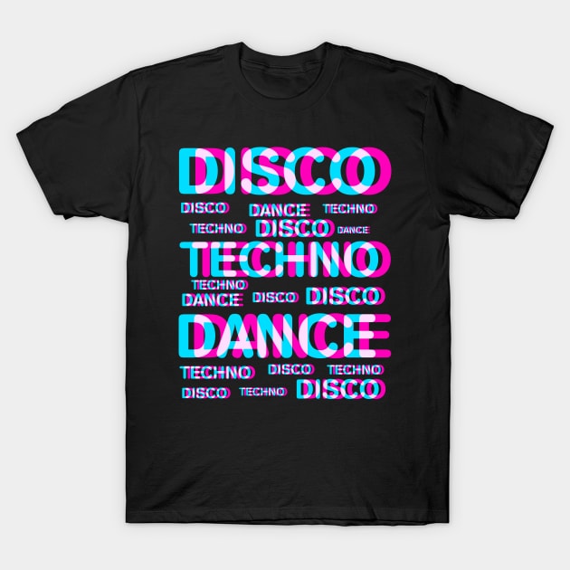 Disco dance techno T-Shirt by albertocubatas